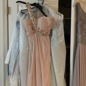 Long pink gown